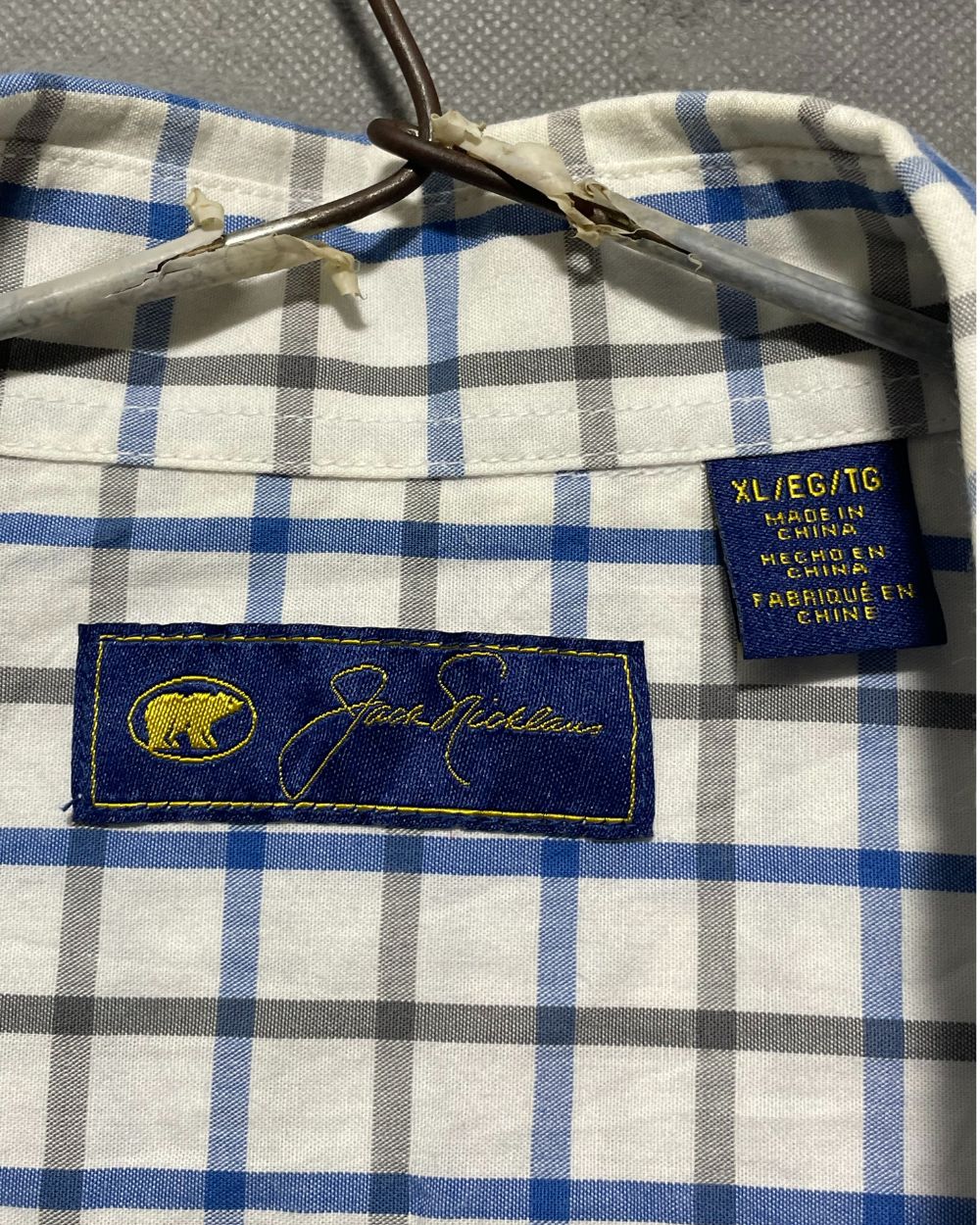 Jack Nicklaus White Cotton Shirt For Men X Large | Preloved Labels