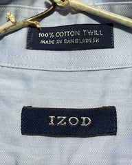 Izod Blue Cotton Shirt For Men X Large | Preloved Labels