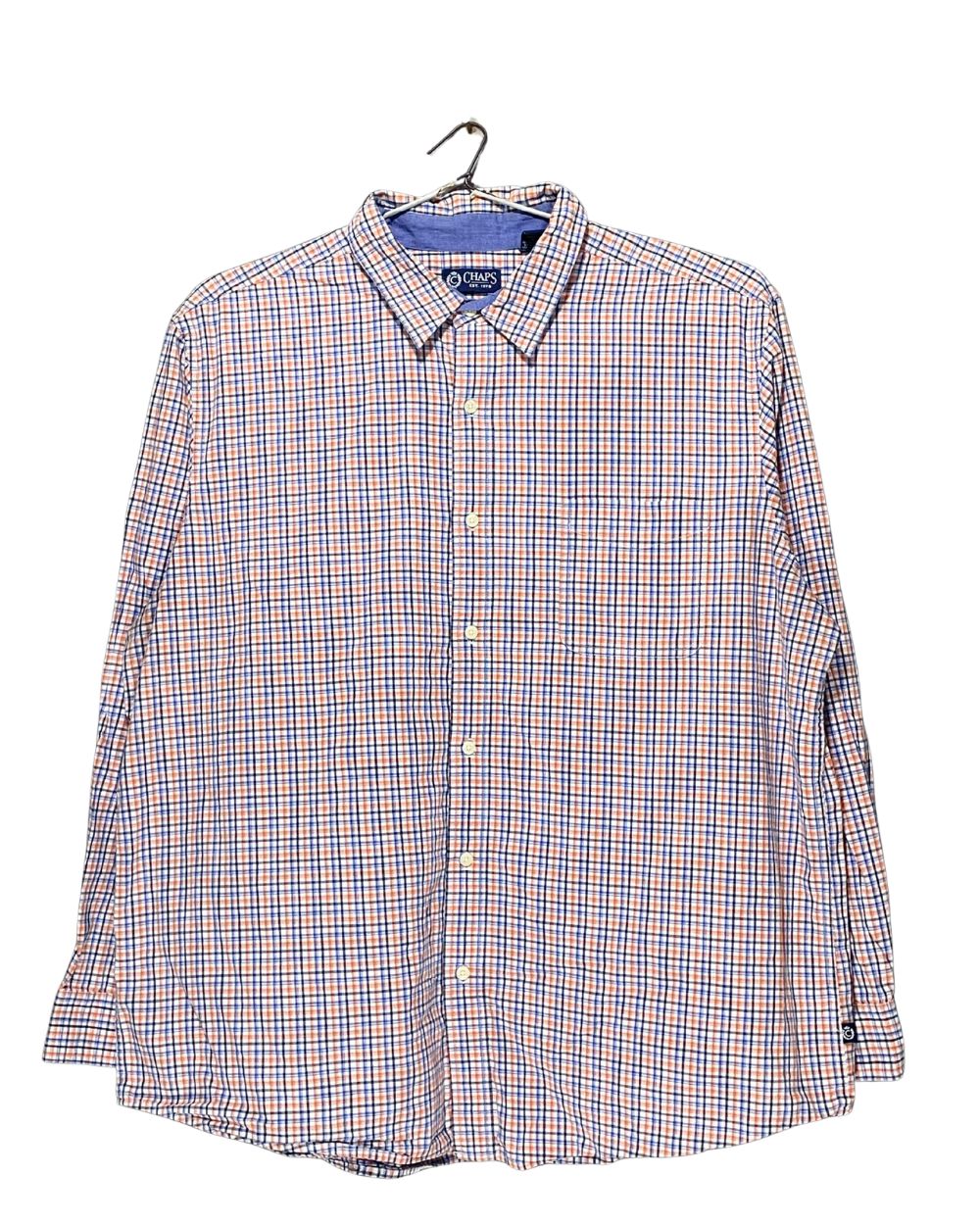 Chaps Orange Cotton Shirt For Men XX Large | Preloved Labels