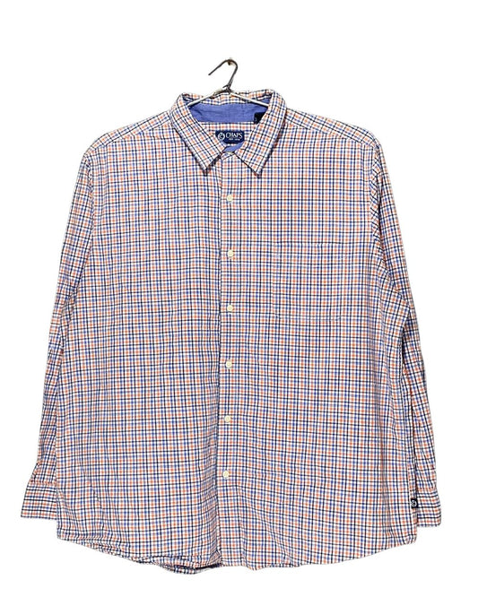 Chaps Orange Cotton Shirt For Men XX Large | Preloved Labels