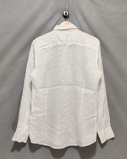 Zara White Cotton Shirt For Men L