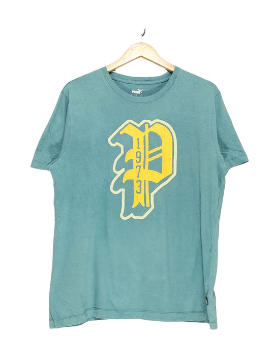 Puma Blue T Shirt For Men Large