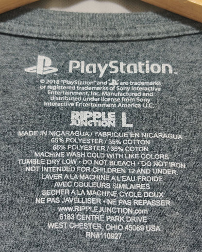 Play Station Black T Shirt For Men Large