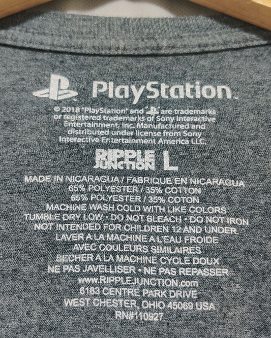 Play Station Black T Shirt For Men Large