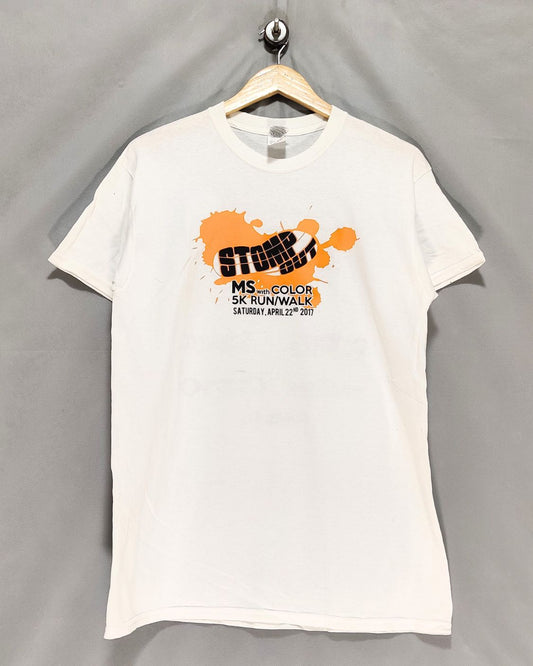 Gildan White T Shirt For Men M