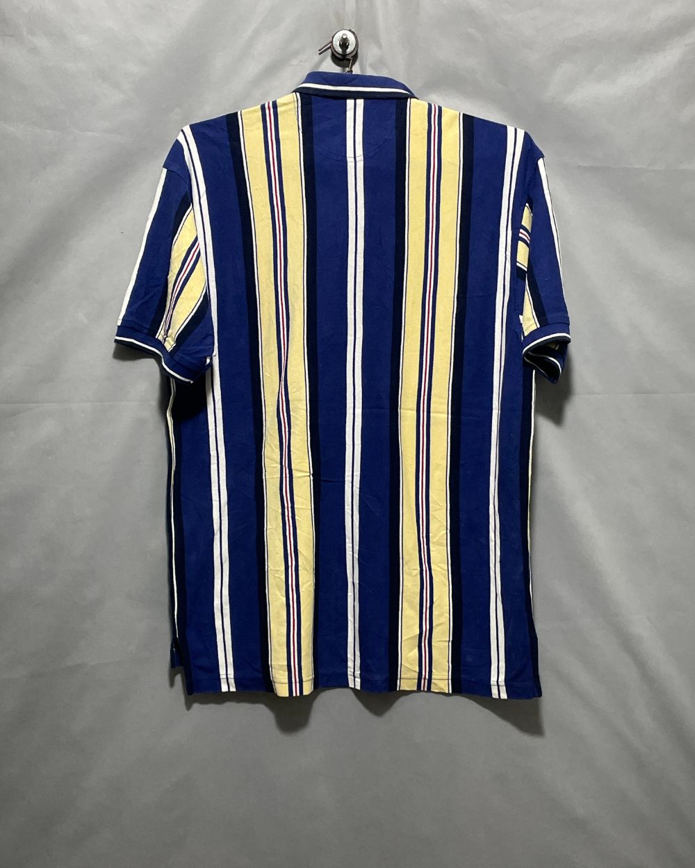 Izod Blue Cotton Polo T Shirt For Men Large