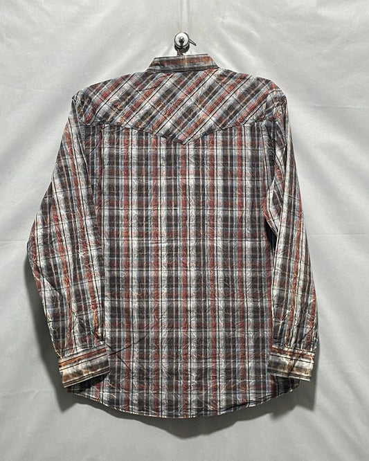 Cowboy Legend Brown Cotton Shirt For Men XL