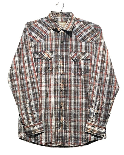 Cowboy Legend Brown Cotton Shirt For Men XL