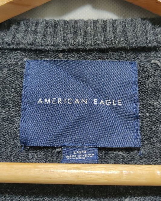 American Eagle Gray For Men Sweater L