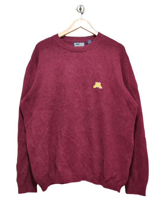 Crable Spotswear Maroon For Men Sweater L
