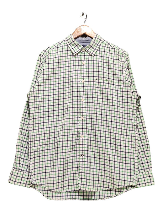 Tommy Hilfiger White Cotton Shirt For Men L