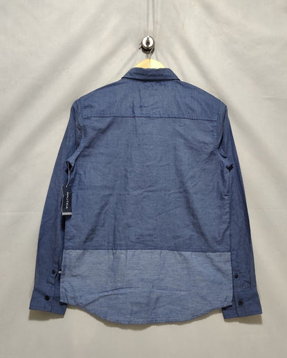Nautica Blue Cotton Shirt For Men S