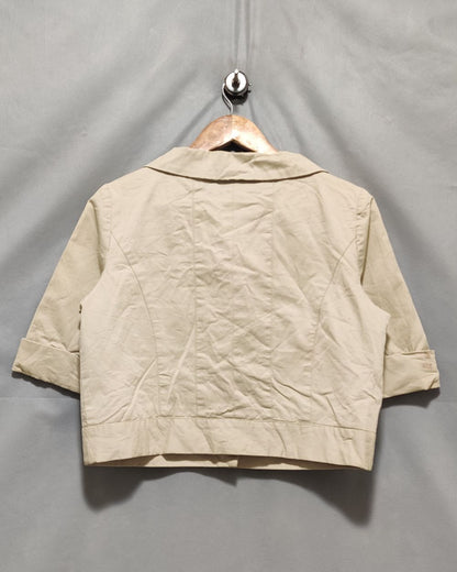 Kenneth Cole New York Cream Coat For Women Medium