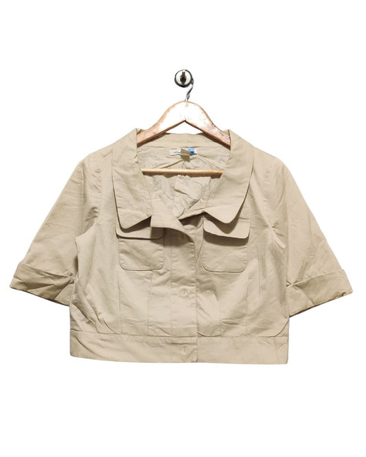 Kenneth Cole New York Cream Coat For Women Medium