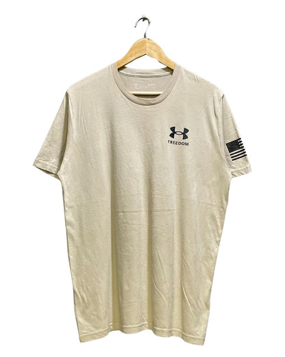 Under Armour Cream T Shirt For Men Large | Preloved Labels