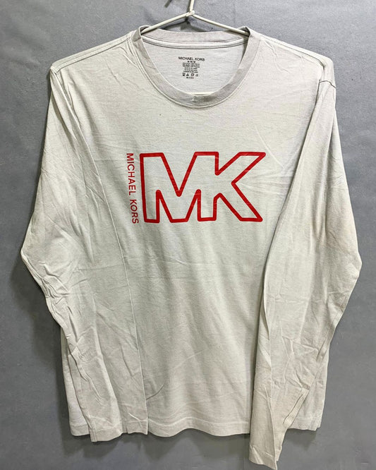 Michael Kors Luxury Maroon Cotton T Shirt For Men Medium