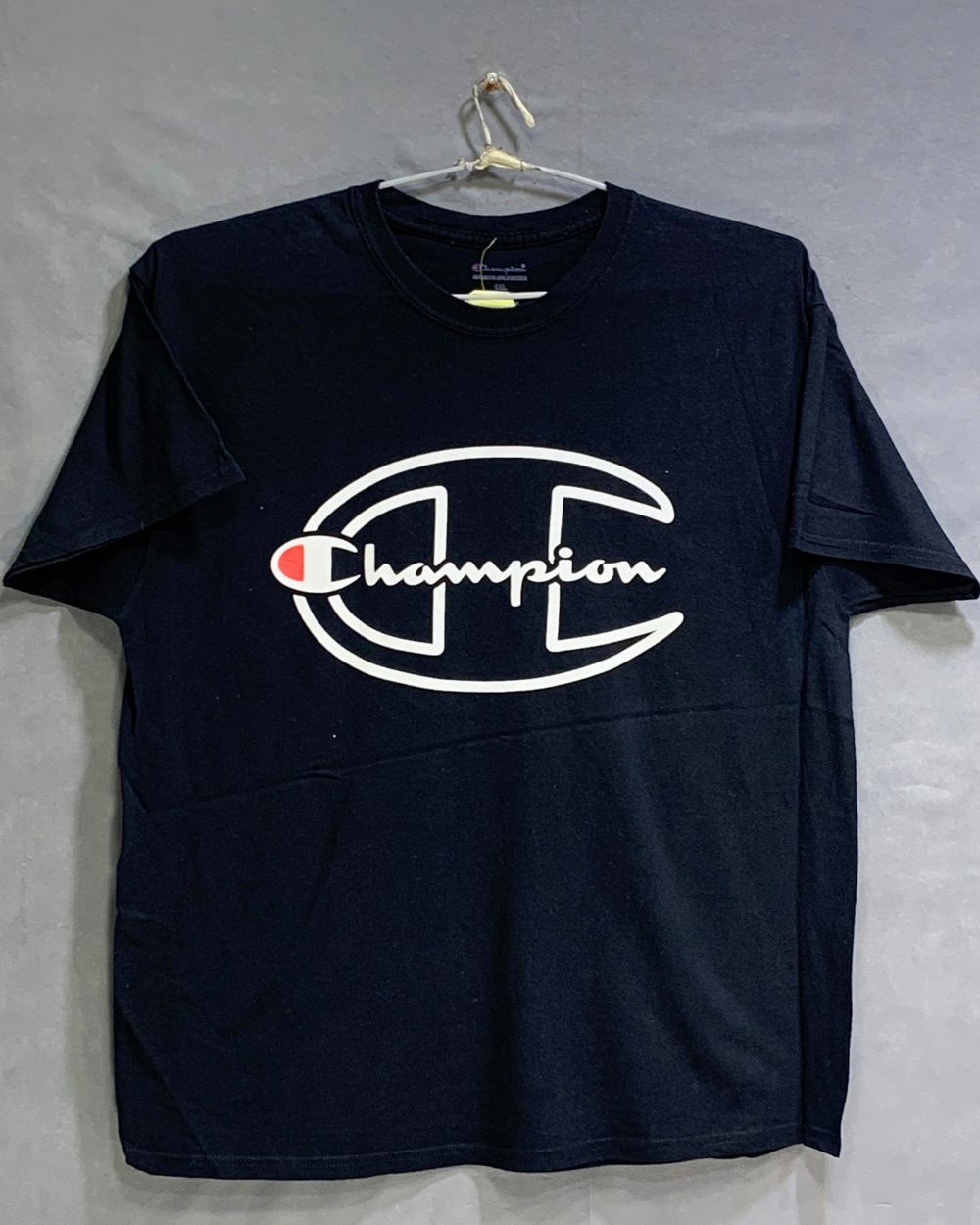 Champion Black Cotton T Shirt For Men X Large