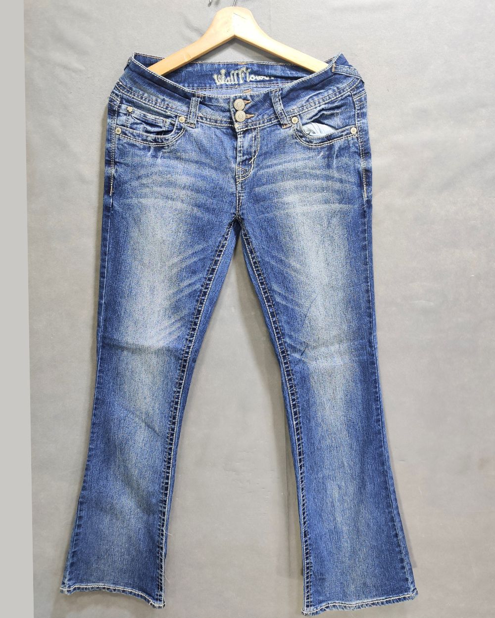Wall Flower Blue Denim Jeans For Women Medium