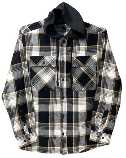 No Boundaries Black Cotton Winter Shirt For Men M