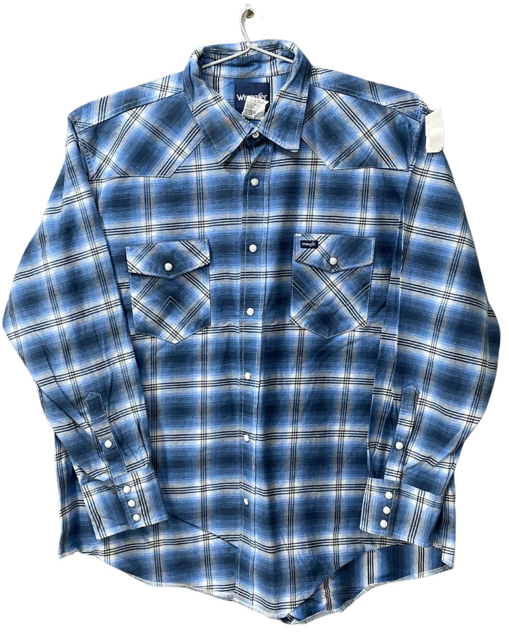 Wrangler Blue Cotton Shirt For Men XX Large