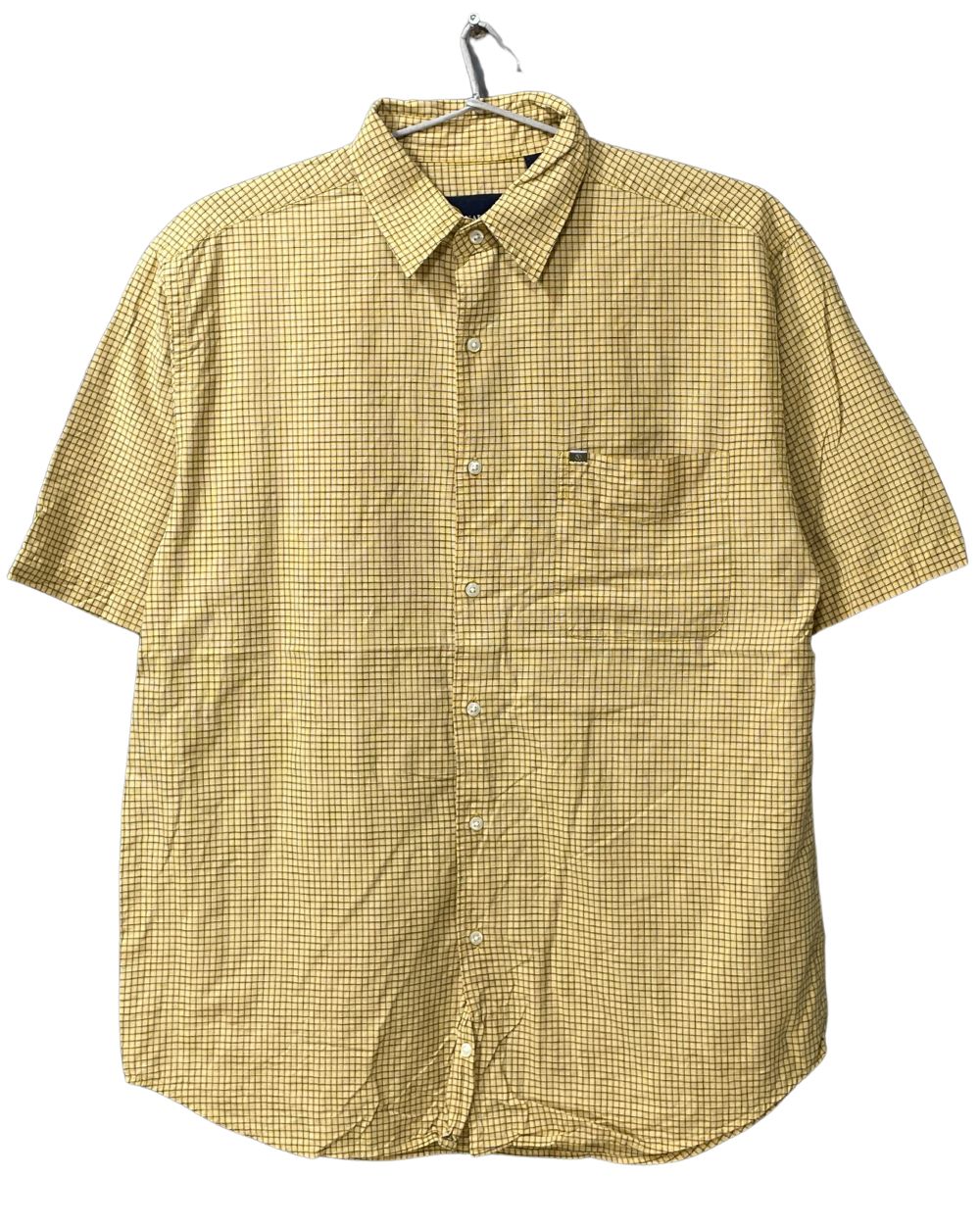 Nautica Yellow Cotton Shirt For Men Large