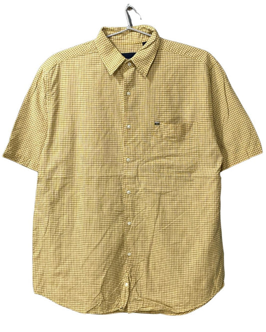 Nautica Yellow Cotton Shirt For Men Large