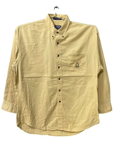 Chaps Yellow Cotton Shirt For Men X Large