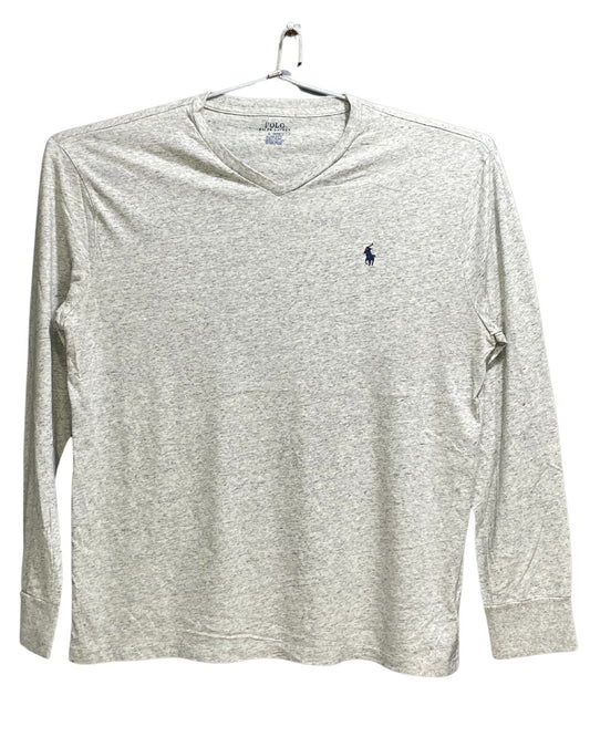 Polo Ralph Lauren Gray Cotton T Shirt For Men Medium
