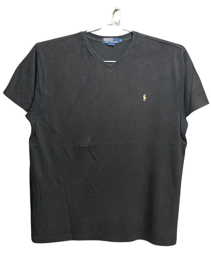 Polo Ralph Lauren Black Cotton T Shirt For Men Large