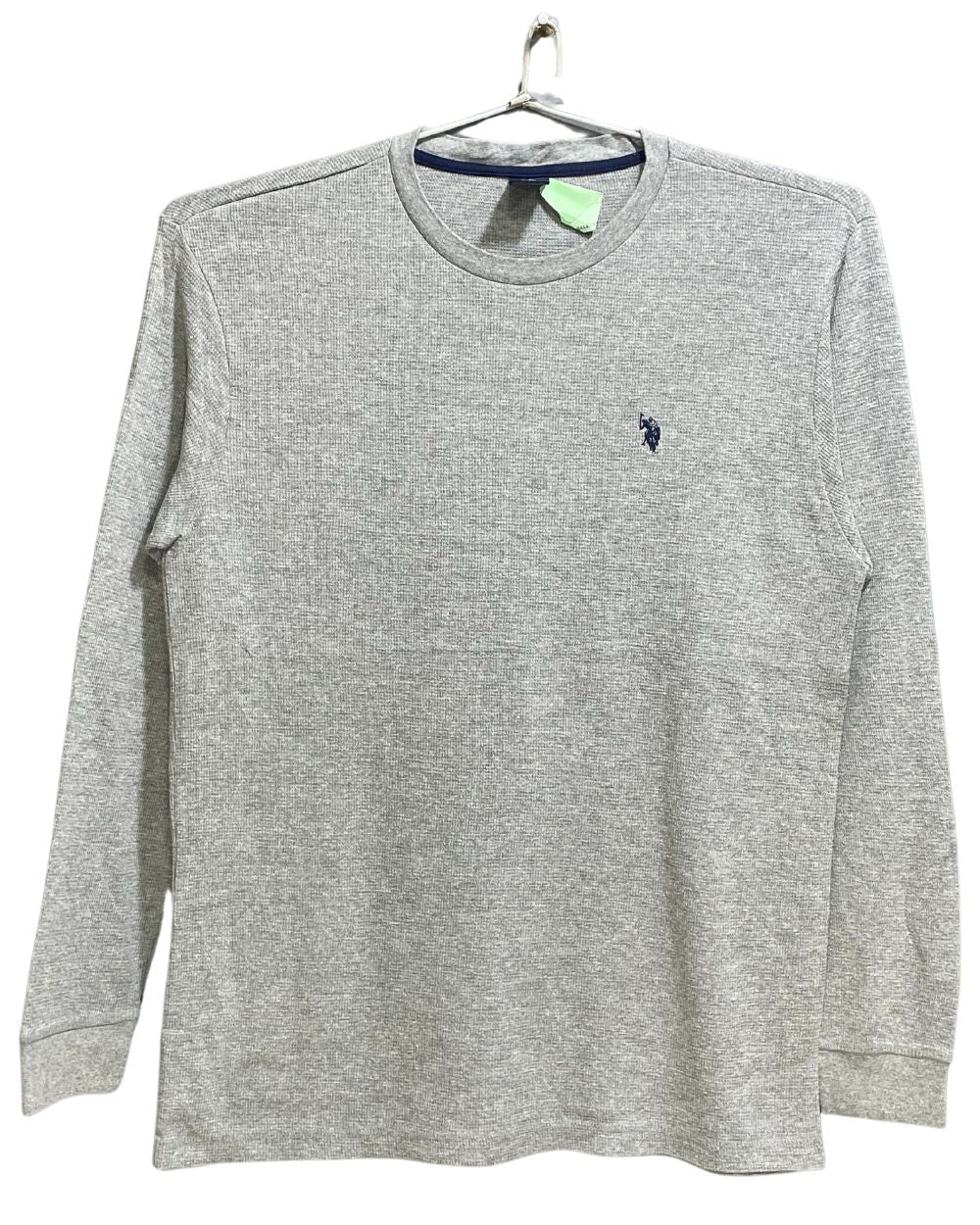 U.S Polo Assn Gray Cotton T Shirt For Men X Large