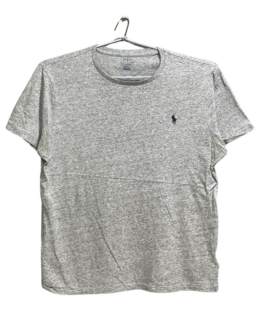 Polo Ralph Lauren Gray Cotton T Shirt For Men Large