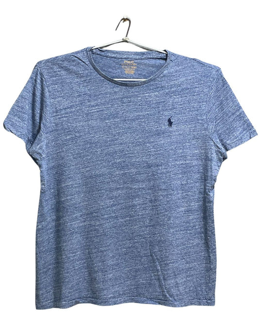 Polo Ralph Lauren Blue Cotton T Shirt For Men Large
