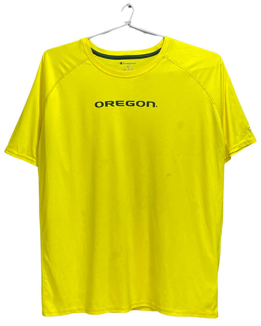 Champion Yellow Sports For Men T Shirt X Large