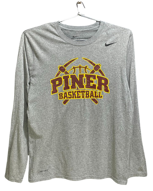 Nike Dir Fit Gray Sports For Men T Shirt Large
