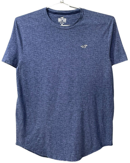 Hollister Blue Cotton T Shirt For Men Large