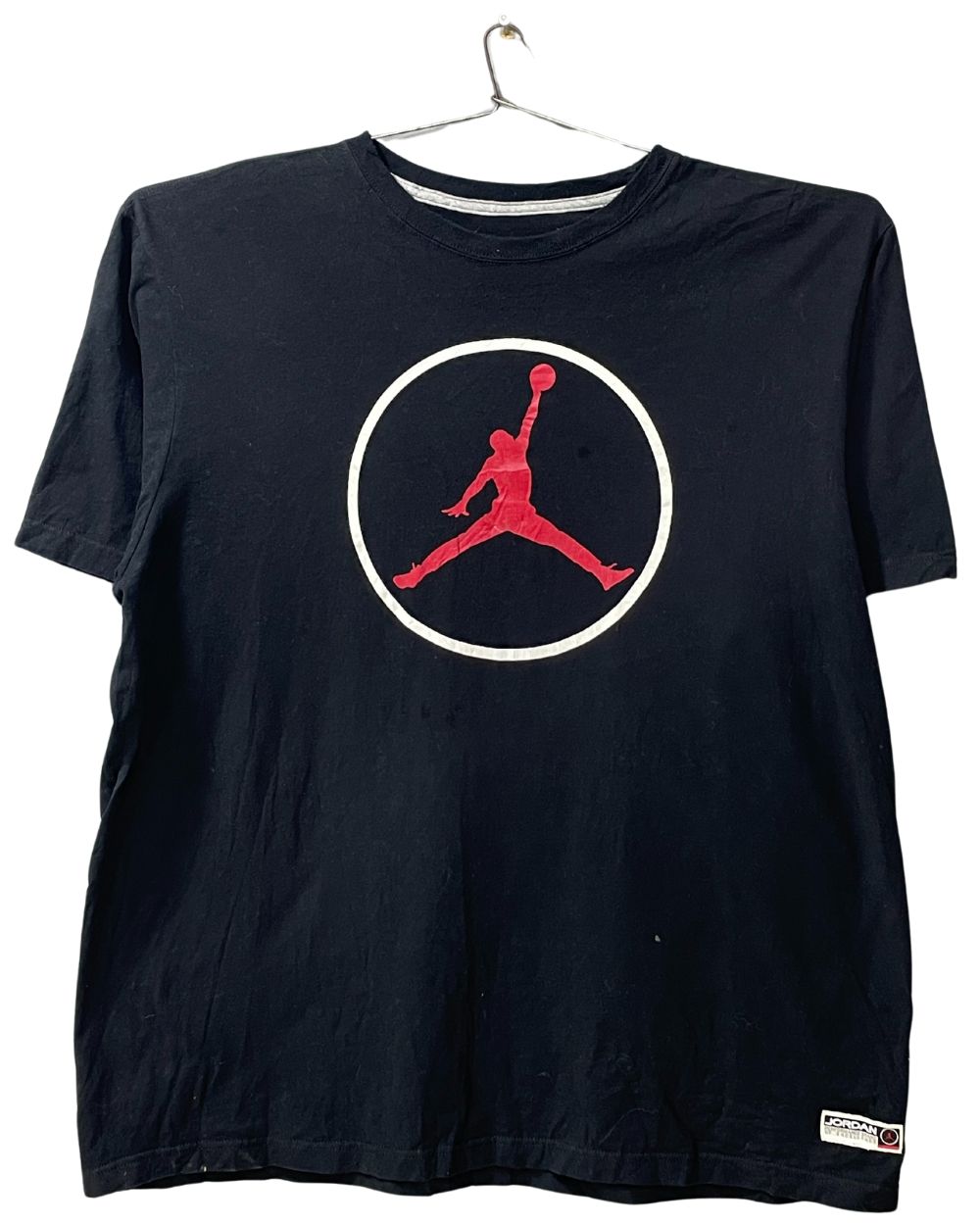 Jordan Black Cotton T Shirt For Men XX Large