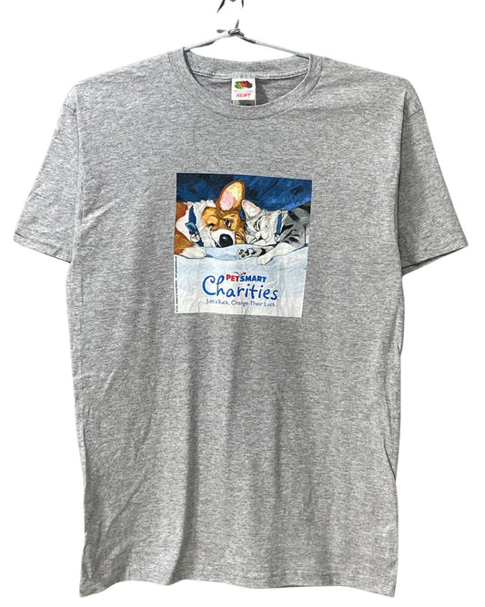 Fruit Of The Loom Gray Cotton T Shirt For Men Large