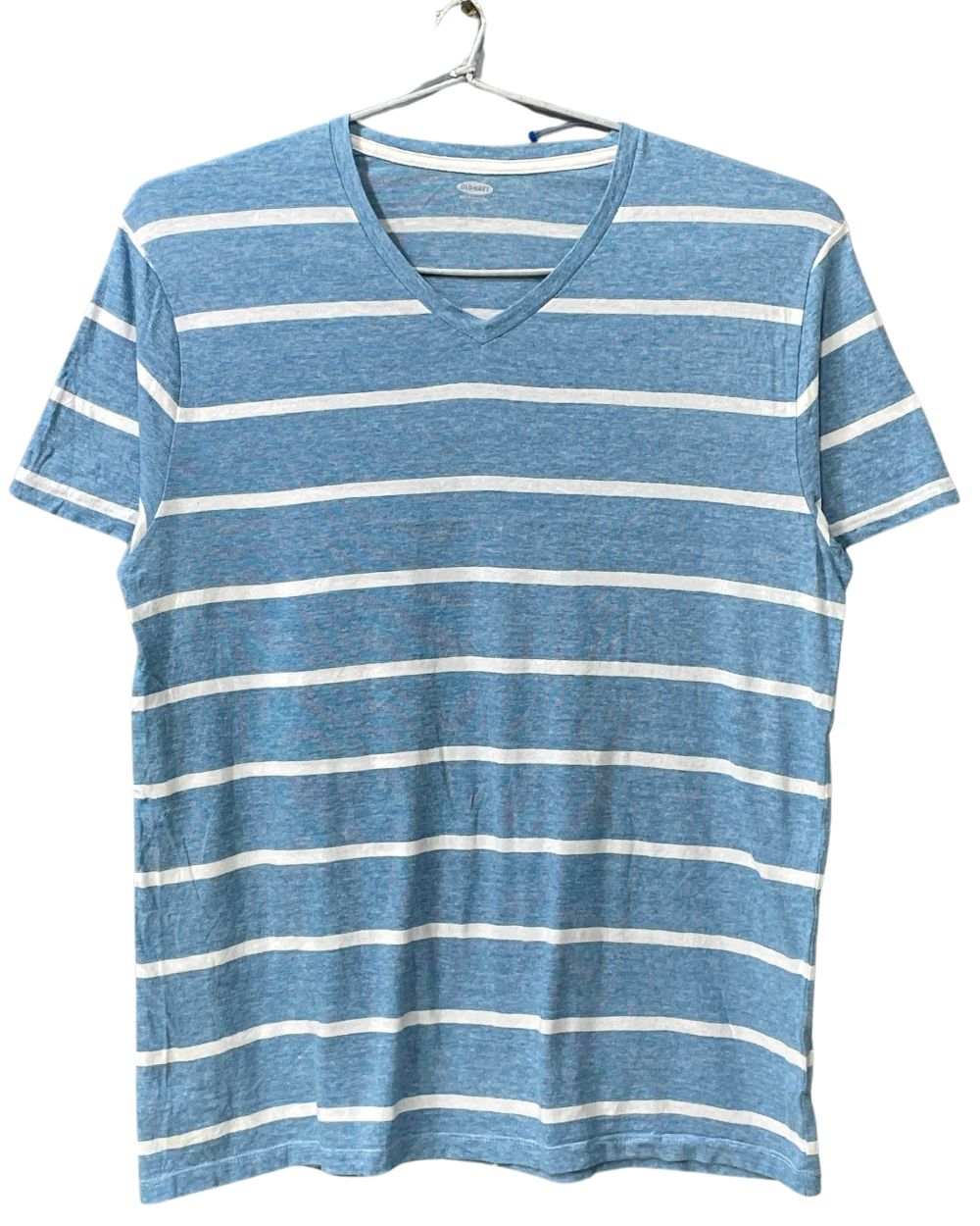 Old Navy Blue Cotton T Shirt For Men Large