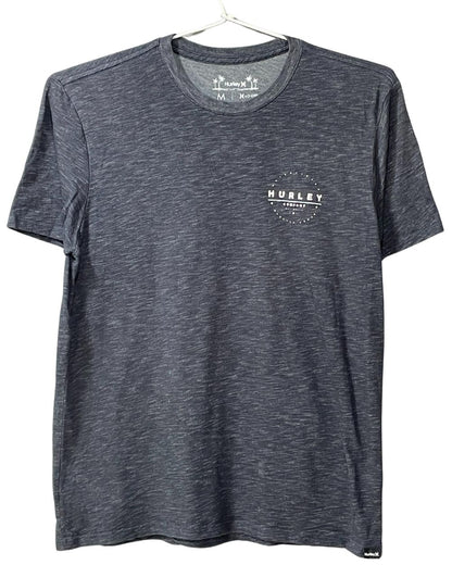 Hurley Gray Cotton T Shirt For Men Medium