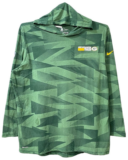 Nike The Tee Green Cotton T Shirt Hood For Men 3X Large