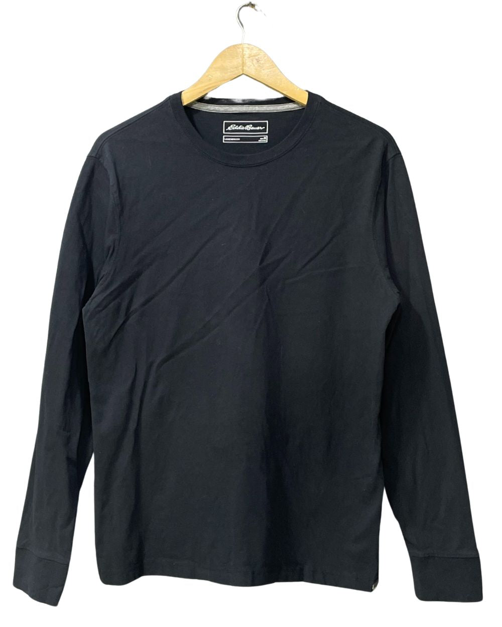 Eddie Bauer Black Cotton T Shirt For Men Medium