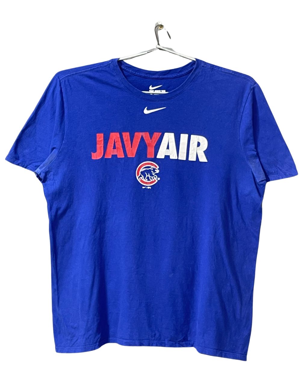 Nike The Tee Blue Cotton T Shirt For Men Large