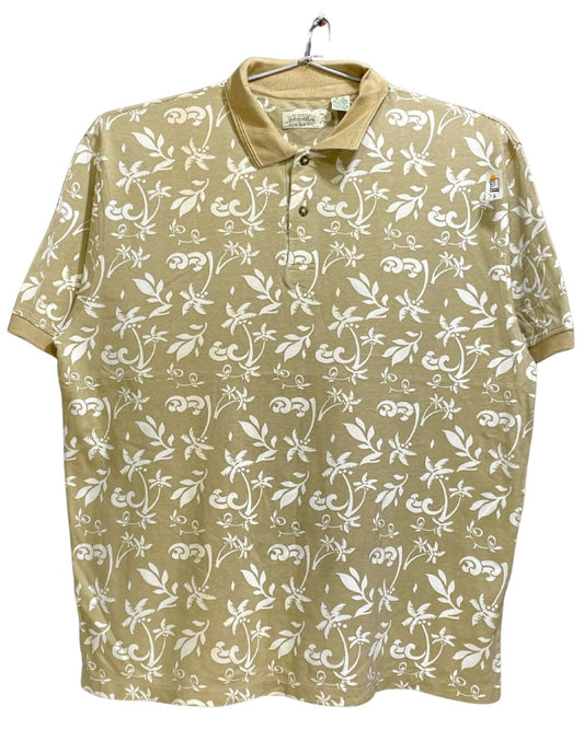 St John's Bay Cream Cotton Polo T Shirt For Men XX Large