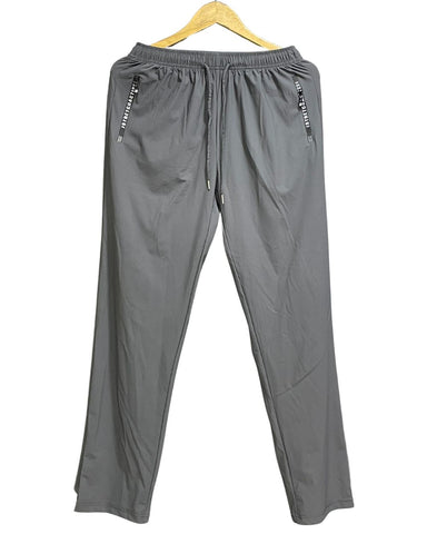 Stretch Active Gray Polyester Jersey  Summer Trouser For Men Small