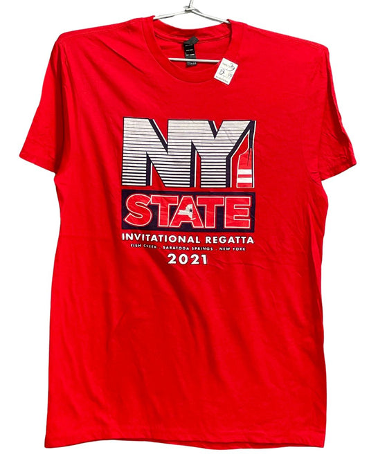 District Red Cotton T Shirt For Men Large