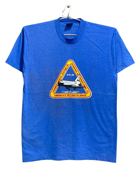 Screen Stars Best  Blue Cotton T Shirt For Men Large