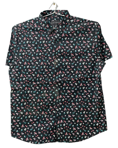 No Boundaries Black Cotton Shirt For Men Large