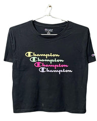 Champion Black Sport For Women T Shirt X Large