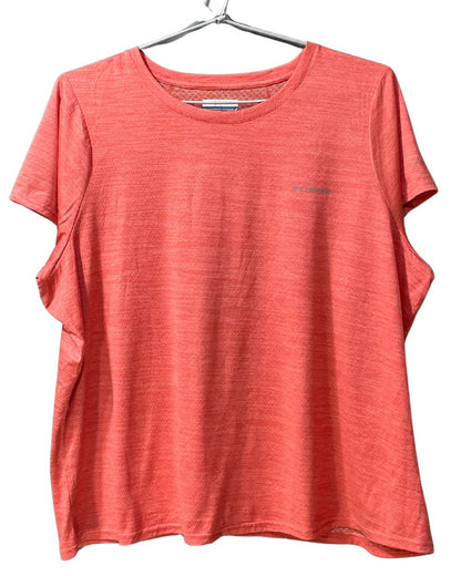 Columbia Orange Sport For Women T Shirt XX Large