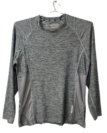 Reebok Gray Sport For Women T Shirt Large